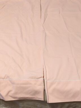 Light Blush Pink Pillow Cases with Hem Detail